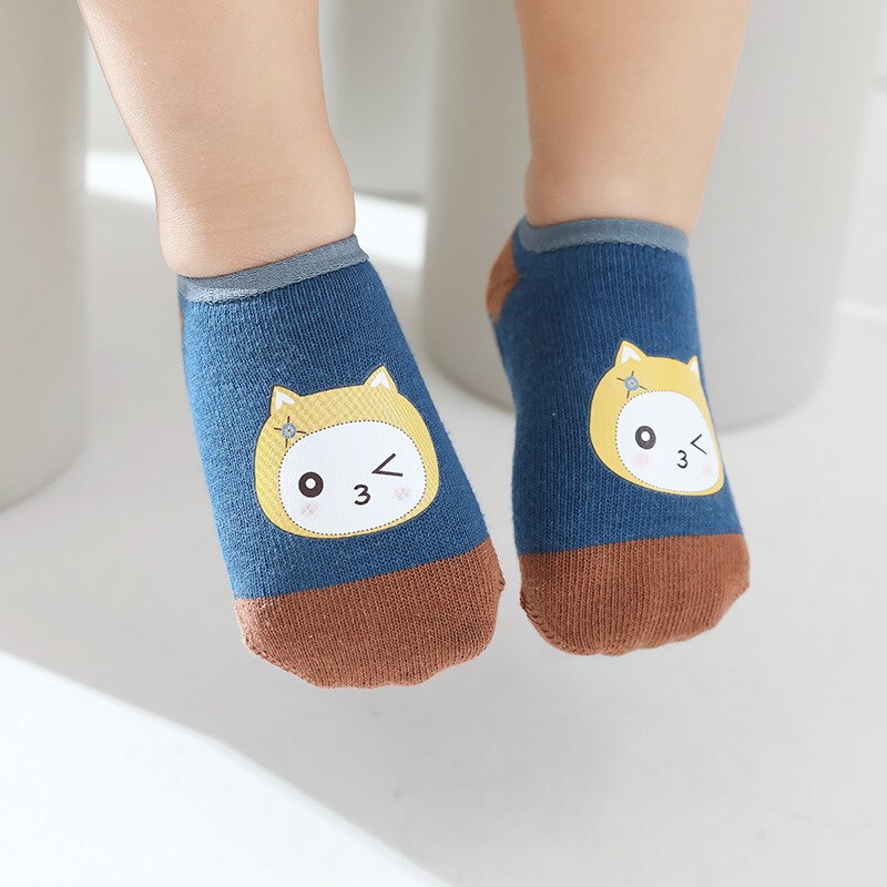 Warmom Baby Kurze Socken Frühling Sommer Ebene Karikatur Socken Jungen und Mädchen Nicht-Unterhose Socken Baby Boden Socken Rüschen Stiefel Socken 0-3Y