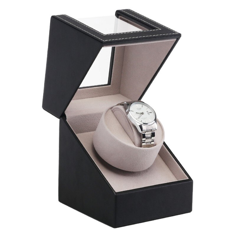 Horloge Doos Pu Leer Verstelbare Kussen Anti-Statische Self-Winding Automatische Mechanische Holder Opslag Container Case