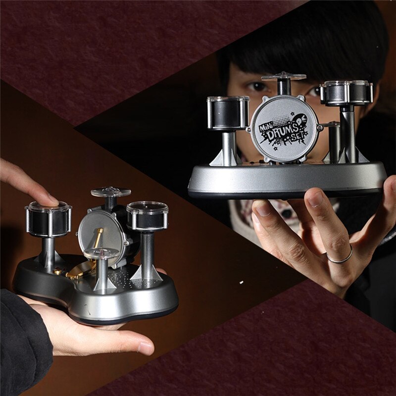 Mini vinger drumset met led-lichtgevoelige drums, percussie, educatieve muziekinstrumenten, muziekspeelgoed voor kinderen.