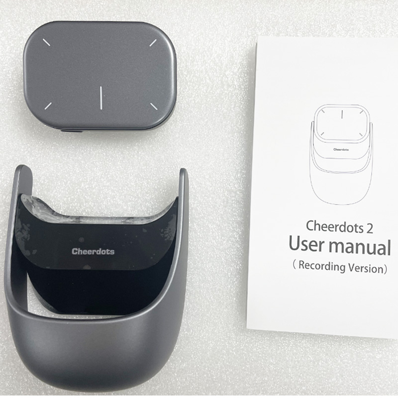 Cheerdots 2 mouse de ar removível sem fio touchpad tudo-em-um bolso AI gravação habilitado mouse controle sem fio: Vermelho