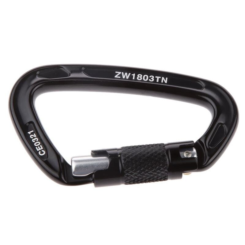 24KN D-Ring Climbing Equipment - Snap Hook, Carabiner Snap Hook for Mountaineering Climbing - Maximum Load 2400KG