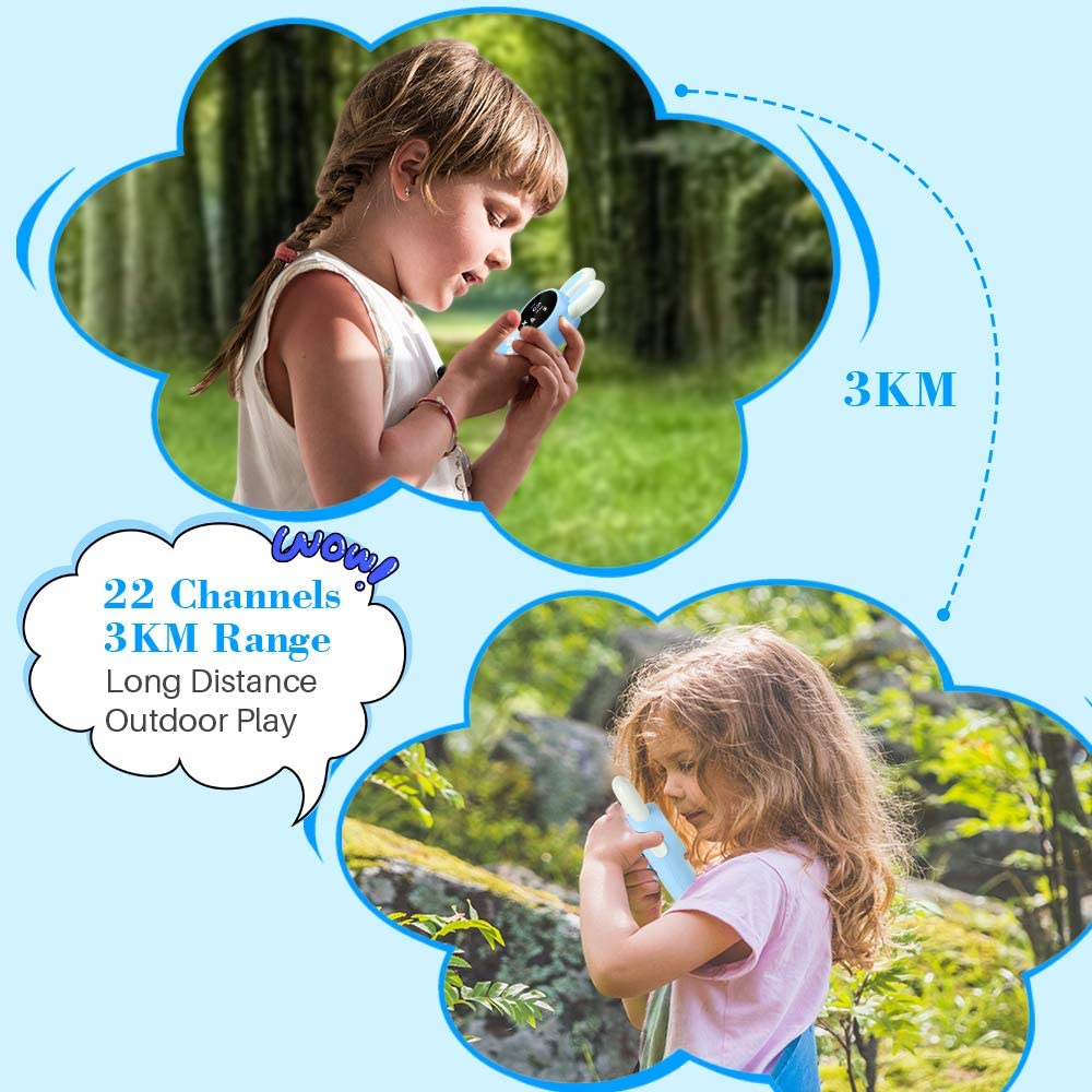 Walkie Talkie Kids Walkie-talkies 2 pcs Mini Two-Way Radio Station PMR Children /Family Use/Camping 1-3kM