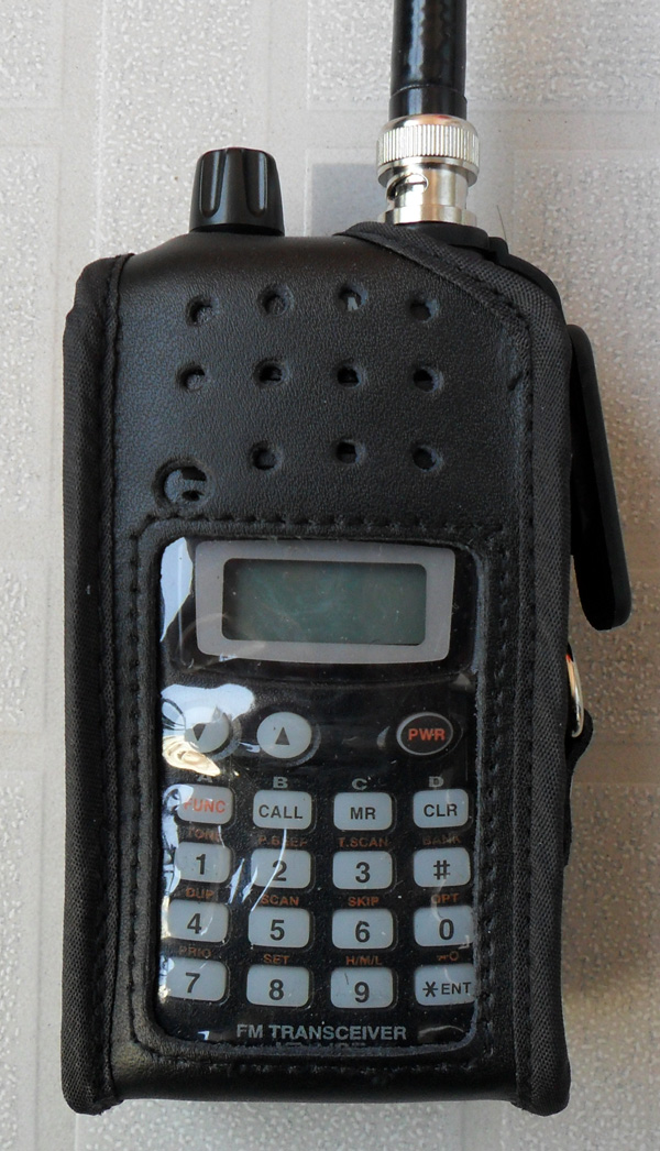 Fm radio læder taske til radio ic -v80 ic-v85 2- vejs radio walky talky ic  v80 ic v85