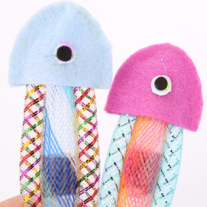 5 pièces tuyau ressort toile poisson chat jouet chat rebondissant jouet chaton jouets jouets pour animaux de compagnie produits