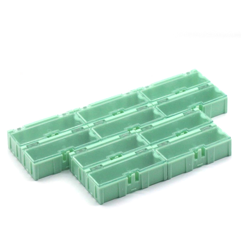 SMD SMT IC Component Storage Box Container Transparent Parts Patch Box Resistor Chip Case Multi-purpose Plastic Organizer