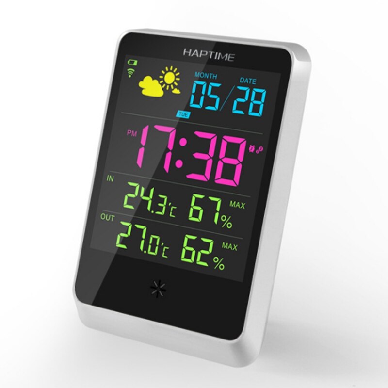 Wireless Color Weather Clock Weather Clock Perpetual Calendar Wall Clock Weather Detector