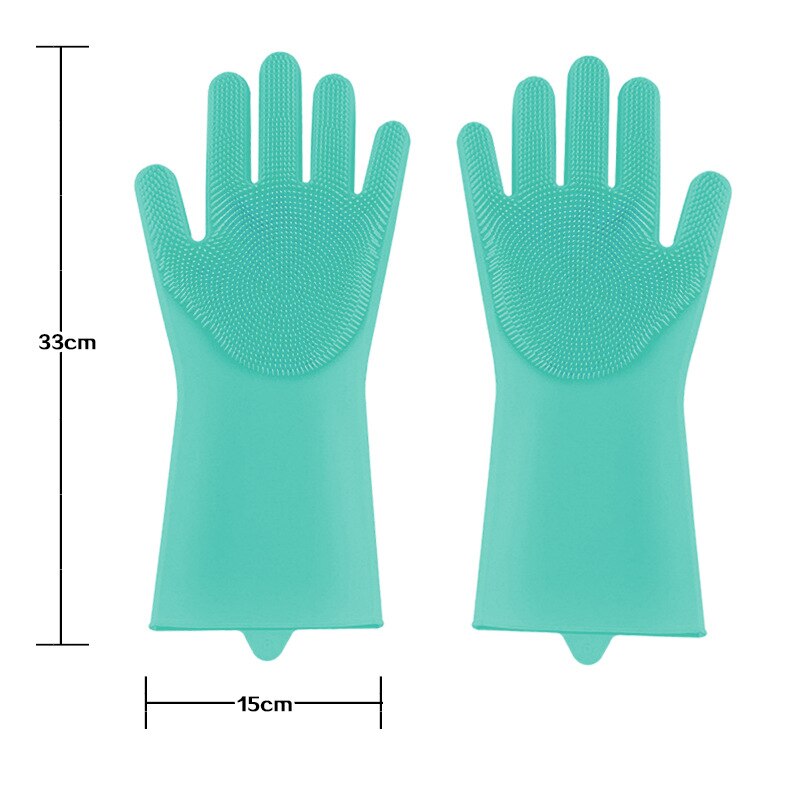 1 Paar Magic Dish Wassen Handschoenen Scrubber Rubber Keuken Schoon Gereedschap Multifunctionele Silicone Cleaning Handschoenen Voor Huishoudelijke