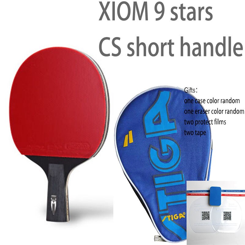 XIOM table tennis racket finished racket carbon racket blade with pimples in rubber player ping pong game