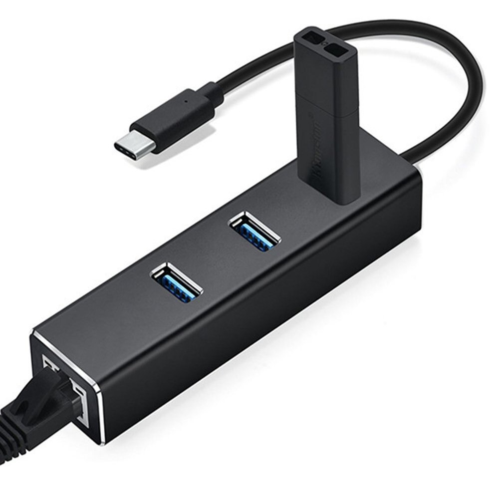 Typ-c 3,0 HUB + Gigabit Hub 3 Ports USB 3,0 Gigabit Ethernet LAN Rj45 Netzwerk Adapter Hub zu 1000mbps