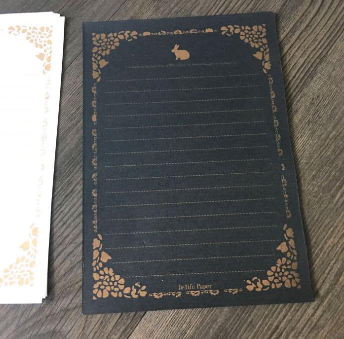 8 Pcs/set Vintage European Style Writing Paper Love Kraft Letters Good Culture Stationery Office School Supplies