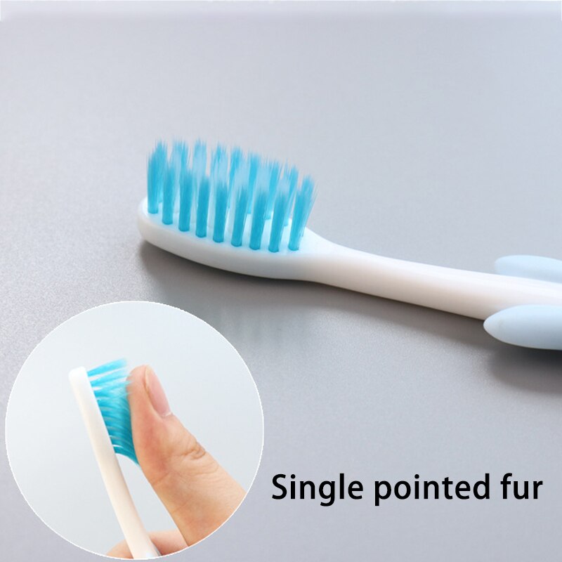4Pcs/Set Cute Cartoon Kids Toothbrush Bamboo Charcoal Suction Base Soft Hair Children Toothbrush Kids Oral Care Supplies
