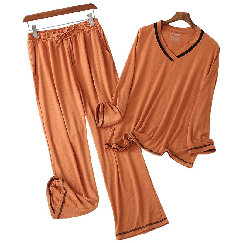 Dames katoenen lange mouwen homewear zomer herfst pyjama set dames homewear dames katoenen pyjama zomer homewear pak homewear