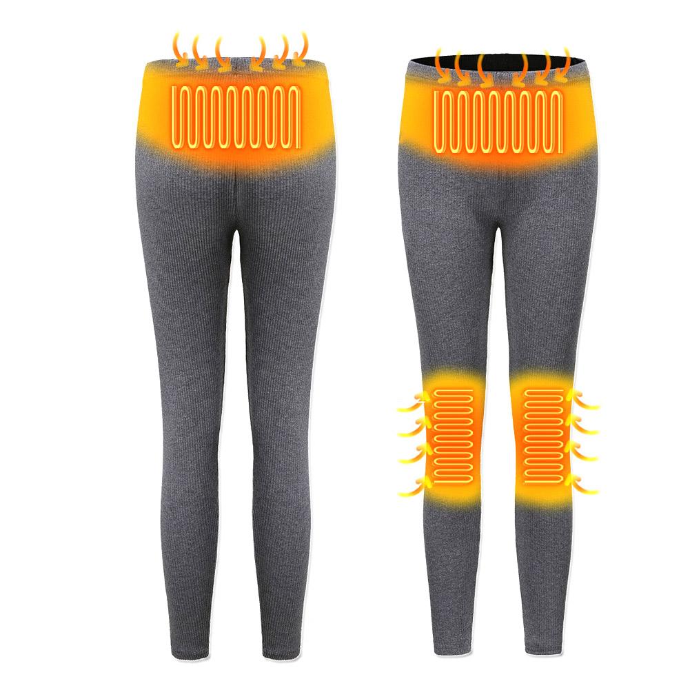 Intelligente Usb Verwarmde Broek Vrouwen Oplaadbare Geïsoleerde Broek Mannen Verwarmde Slim Fit Verwarmde Base Layer Broek Voor Winter Camping