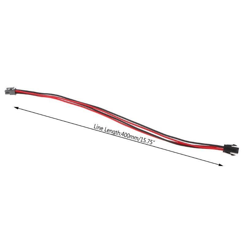 ATX EPS CPU 4PIN Female to Male 18AWG PSU Extension Power Cord/Cable with Red/Black Sleeving