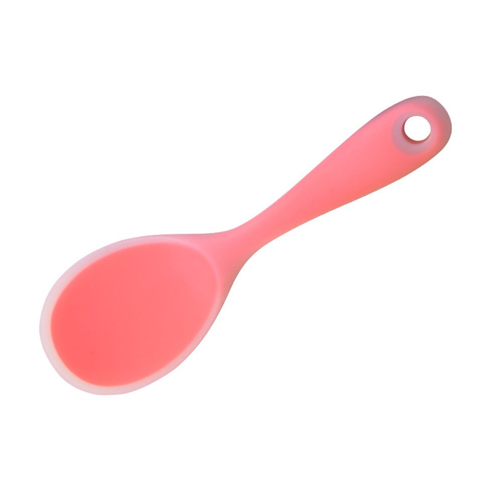 Cuchara de silicona ecológica para arroz, paleta, cuchara de servicio de comida para patatas y arroz, antiadherente, resistente al calor: Orange