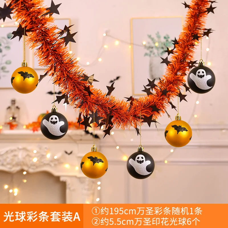 Rekwizyty robić dekoracji na Halloween, zawieszki z kwiatami latte, zaopatrzenie solidny, zawieszka z flagą dyni, ozdoby na Halloween: Mięta zielona