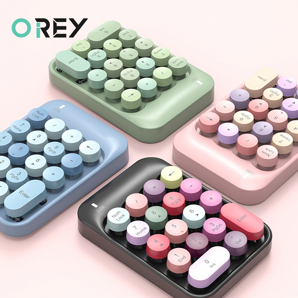 2.4G Wireless Numeric Keyboard Keypad For Laptop Macbook Computer Mini 18keys Digital Number Keyboard Slim Numpad For Office