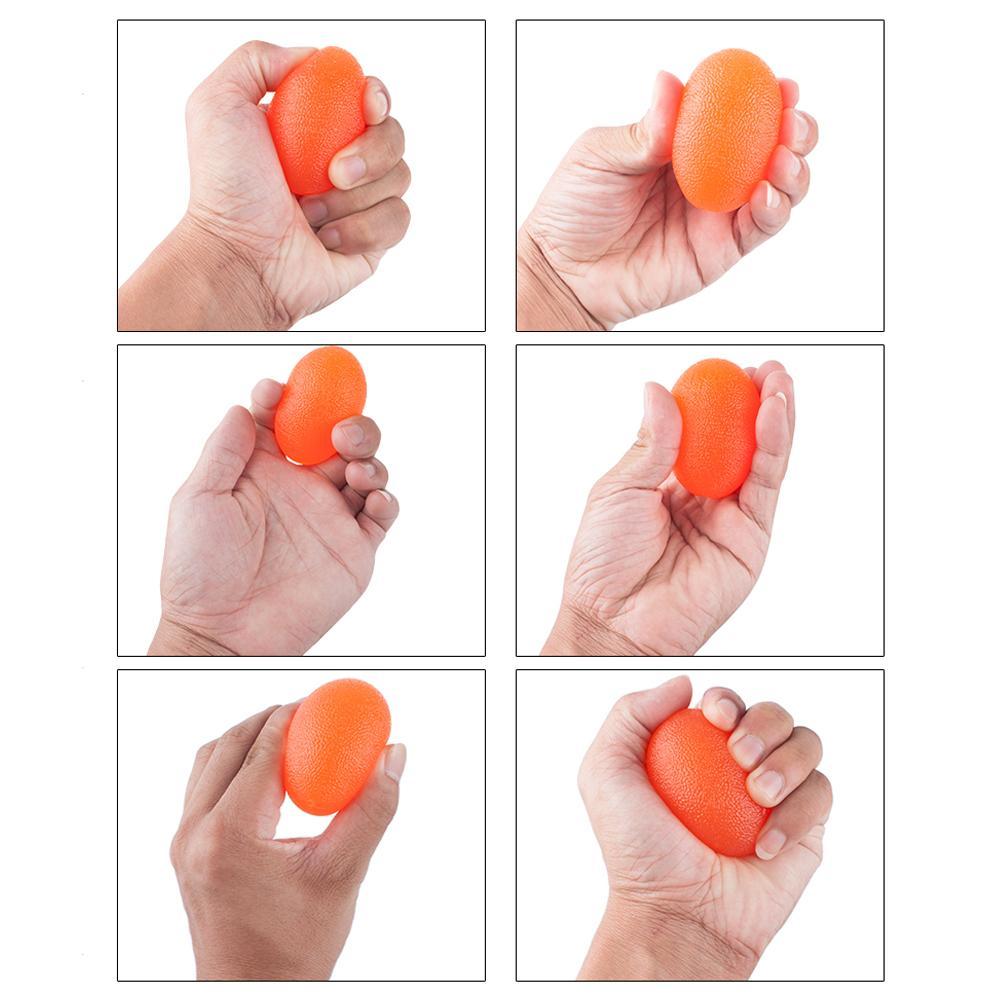 Hand Gripper Silicone Gel Grip Ball Exercise Hand Grip Exerciser Ball Stress Energy Strength Relief Finger Wrist Trainer C8R1