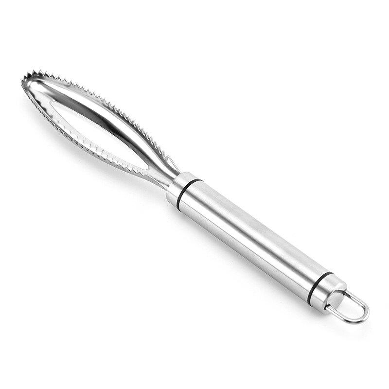 Rvs Schubben Hand-held Schrapen Schalen Vis Schaal Schaven Keuken Borstel Raspen Schaal Huid Snelle Verwijderen tool: Default Title
