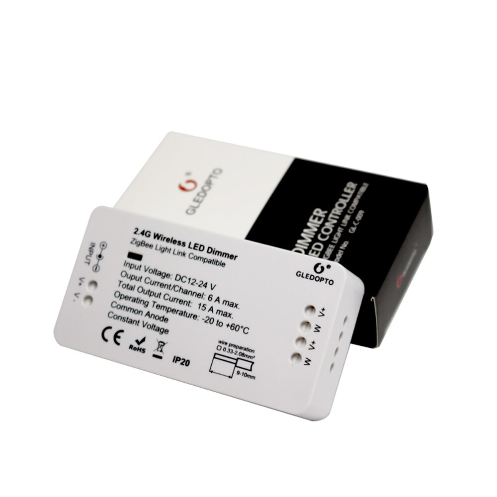 Zigbee led-himmennin  dc 12v 24v 360w älysovellus ohjausvalonauhan jännitteensäädin valohimmennin led-nauhan tehosäätimelle