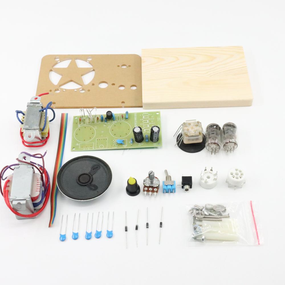 6J1+6J1DIY Entry-level preferred product ,110V 220V Electronic Vacuum Tube Super Regenerative FM Tube Radio Receiver Kits