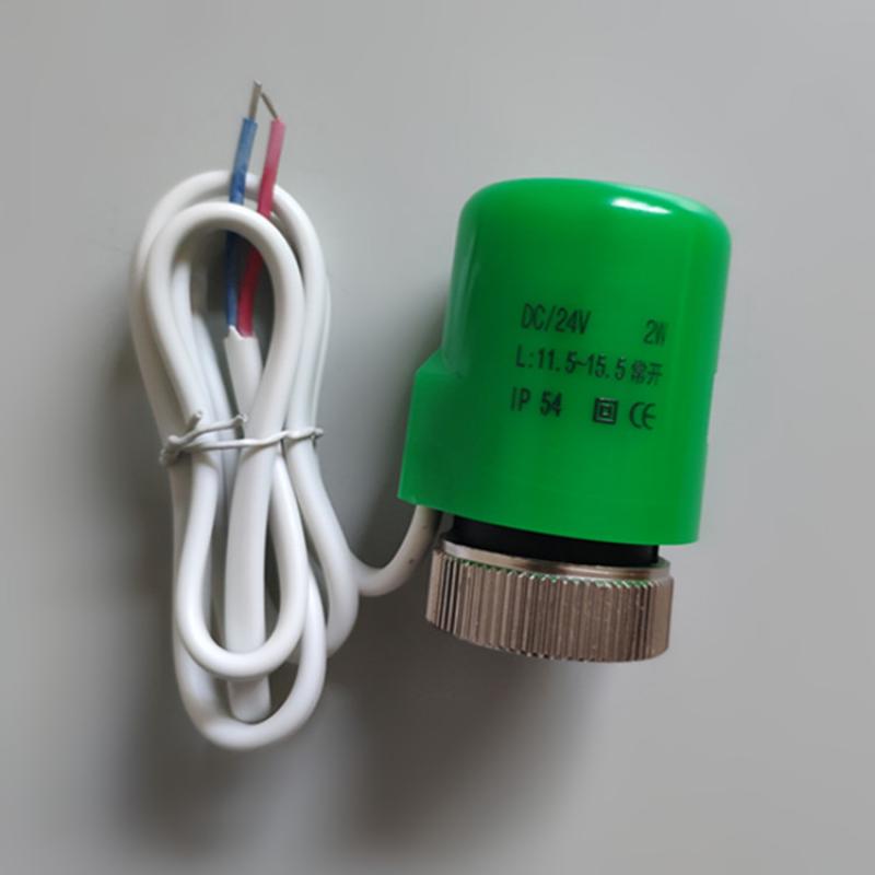 Water and floor heating electric actuator automatic thermostatic temperature control valve distributor valve head actuator