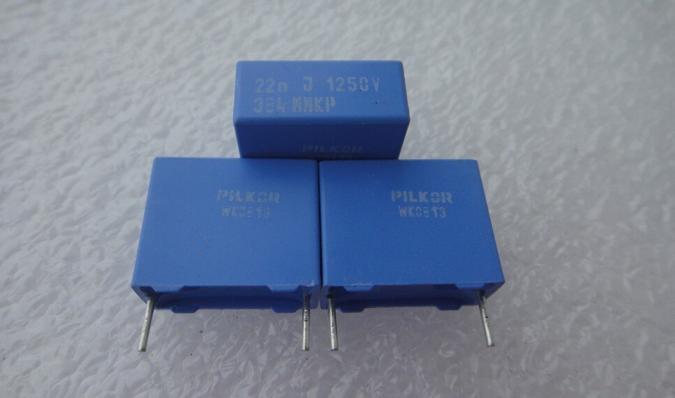 20 stk bc pilkor mkp 384 0.022uf/1250v p15mm blå filmkondensator vishay 223/1250v mkp 384 22nf 223 1250v 0.022uf
