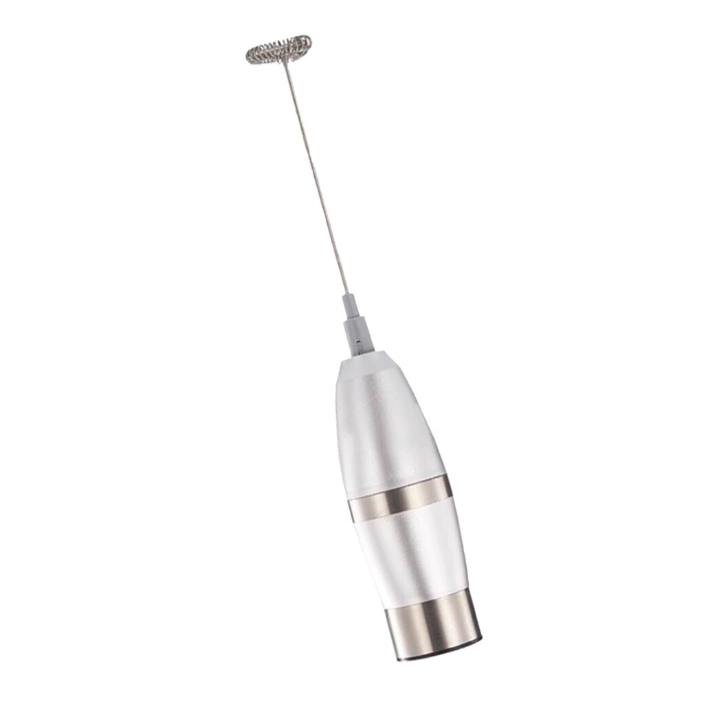 Handheld Electric Milk Frother Coffee Stainless Foamer Whisk Mixer Blend