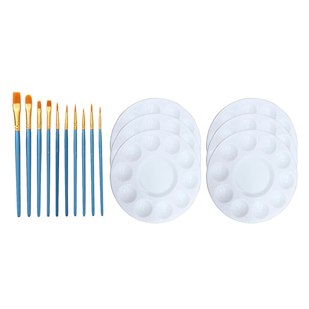 10pcs Artist Paint Brushes Set Acrylic Oil Watercolour Painting Art Craft Model