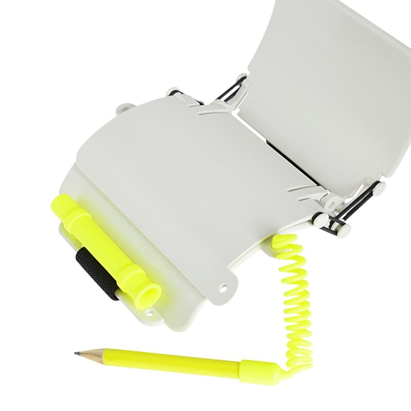 Scuba Diving Log Book,Underwater Triple Scuba Diving Wrist Writing Slate with Pencil Arm 3 Panels Write Board