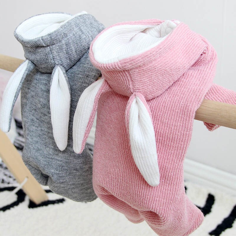 Cute Rabbit Ear Pet Dog Clothes For Small Dogs Coat Winter Dog Hoodie Puppt Cat Clothing For Dogs Costume Pet Outfits Ropa Perro