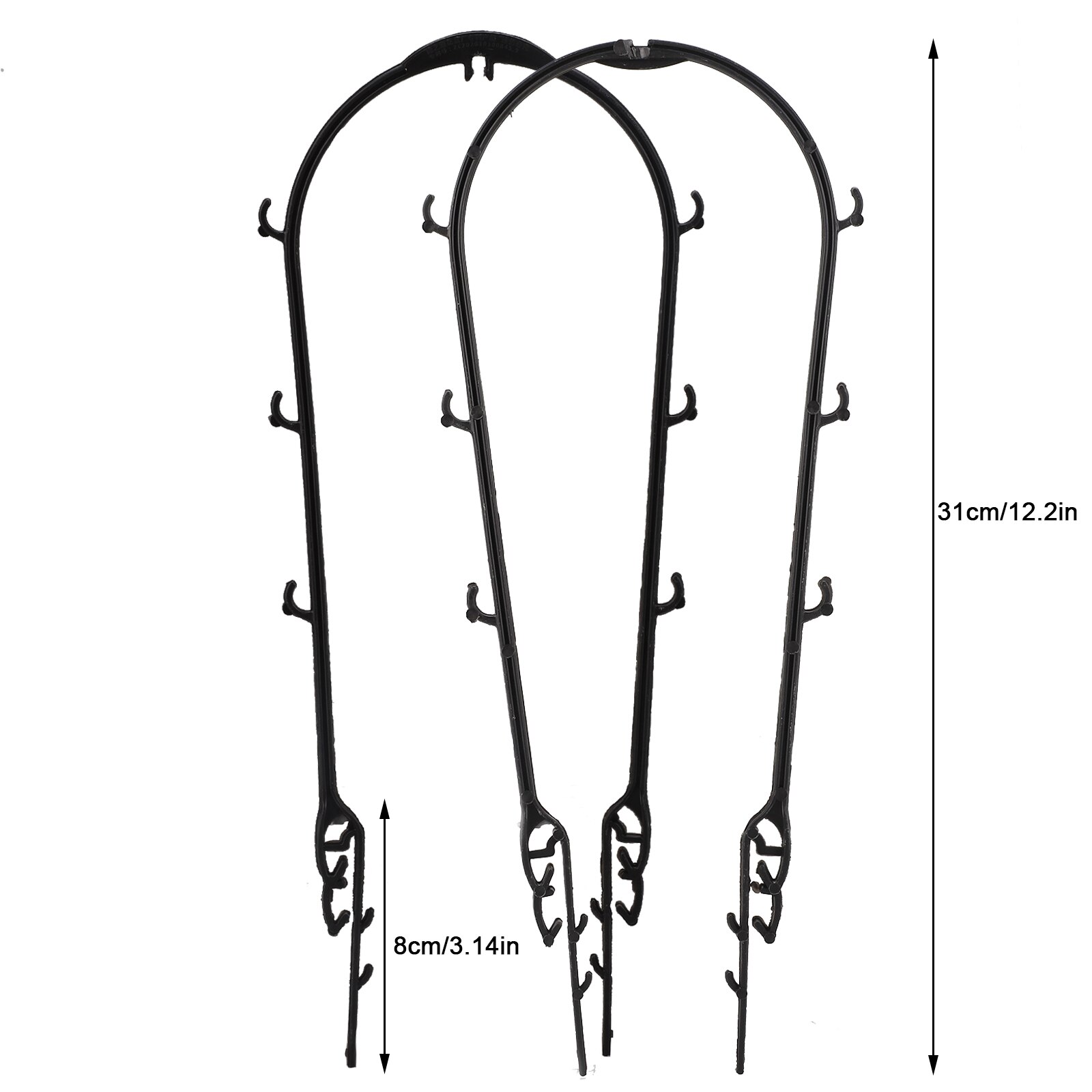 Toyvian 12pcs Plant Stem Support Holders Plant Stem