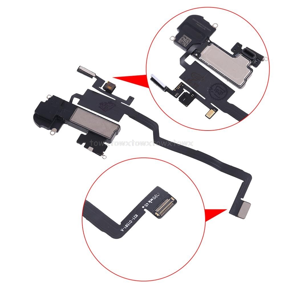 Replacement Parts for iPhone X Earpiece Speaker with Proximity Sensor Flex Cable J20 20