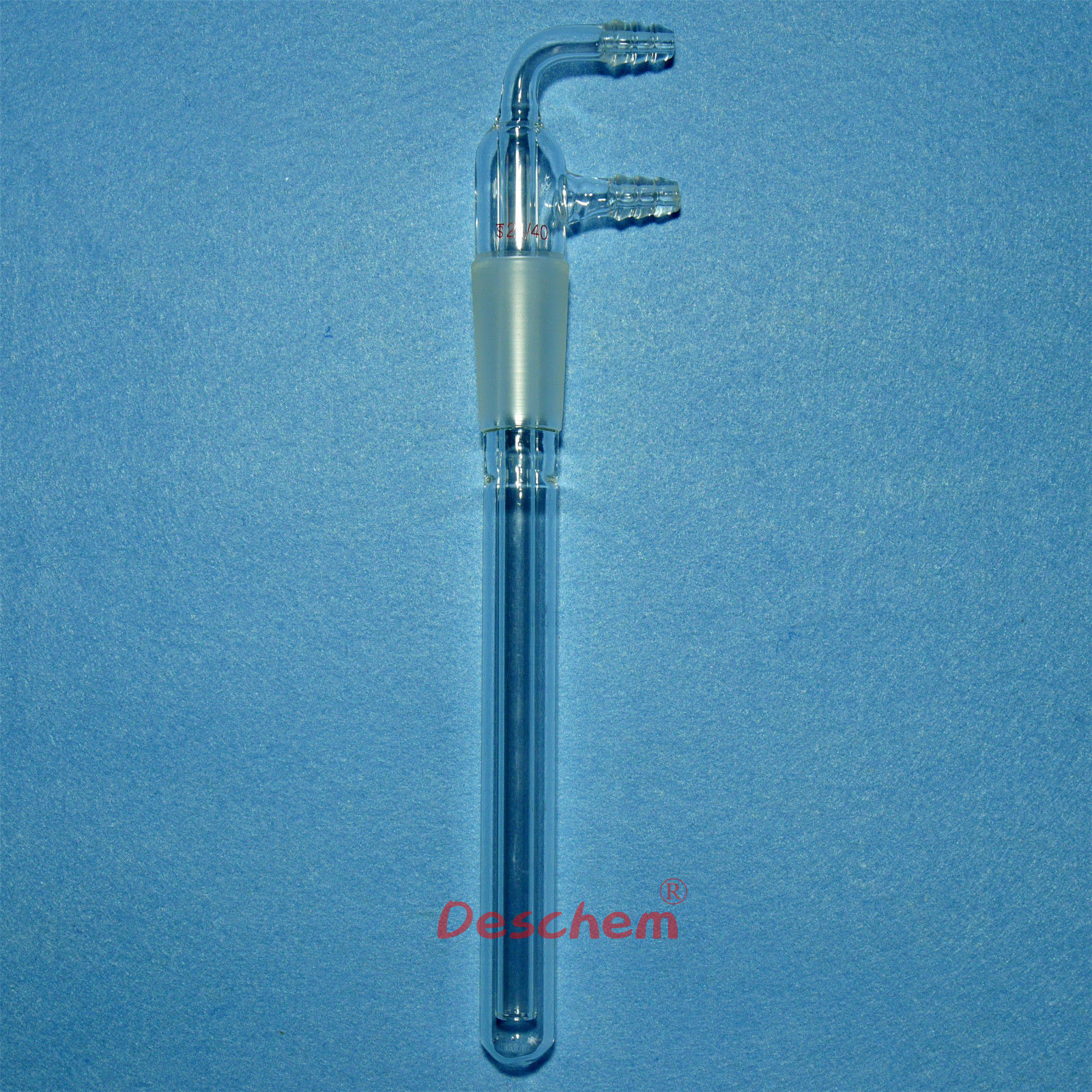 200mm, 24/40, Ace Koude Vinger Val, Lab Glas Condensor W/Slang Aansluiting