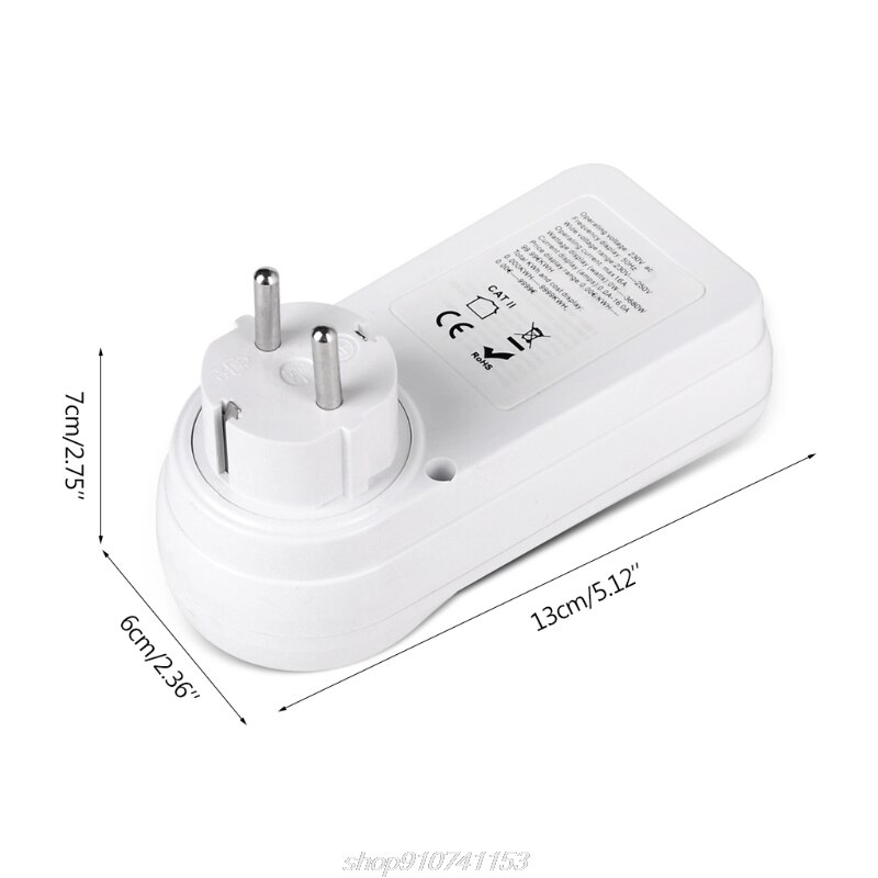 Electricity Usage Monitor Digital Wattmeter AC Power Meter 110V-230V Energy Meter Socket Monitor EU/US/UK/BR A01 21