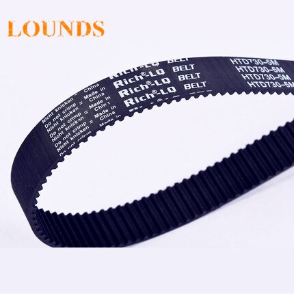 HTD390-5M-15 teeth 78 width 15mm length 390mm HTD5M 390 5M 15 Arc teeth Industrial Rubber timing belt 5pcs/lot