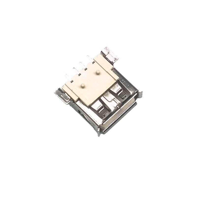 10 pcs/lot USB 4 Pin USB Connectors Flat Charge Plug Socket Jack Connector Wire Adapeter DIP: Gold