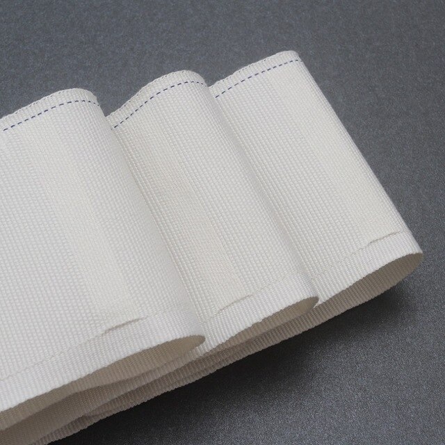 Rideau résistant à poinçonnage | Bande plissée, accessoires de tissu de rideau, bande à crochet romain, bandes d'anneau en tissu blanc Non tissé: hook take / 20m
