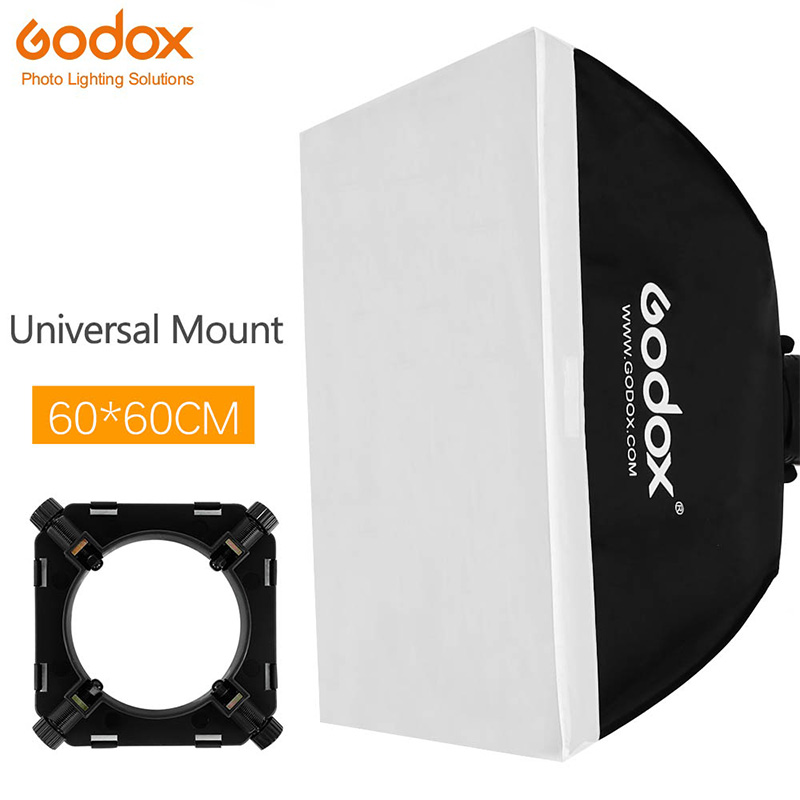 Godox 60x60 cm 24 "x 24" Foto Studio Softbox Softbox met Universal Mount voor Studio flash Strobe