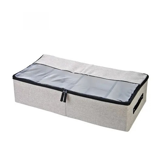 Transparent Shoe Storage Box Home Bed underneath Cabinet Dustproof Shoe Storage Box for Boots And Shoes Organization: Red