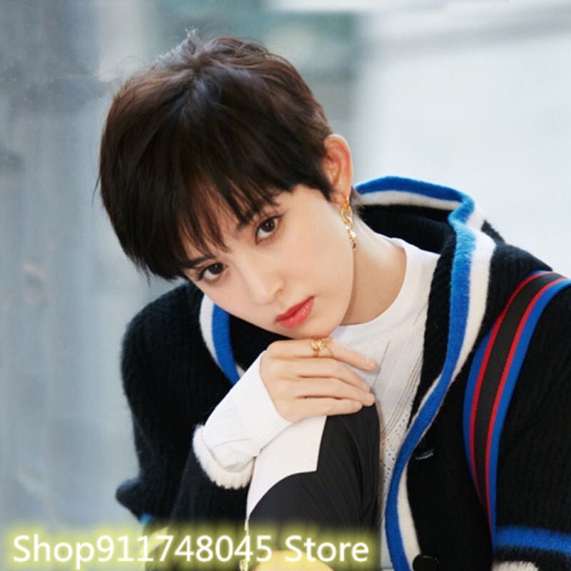 Unisex Short Fluffy Wig Headgear Matte Full Wig For Man Or Cool Women