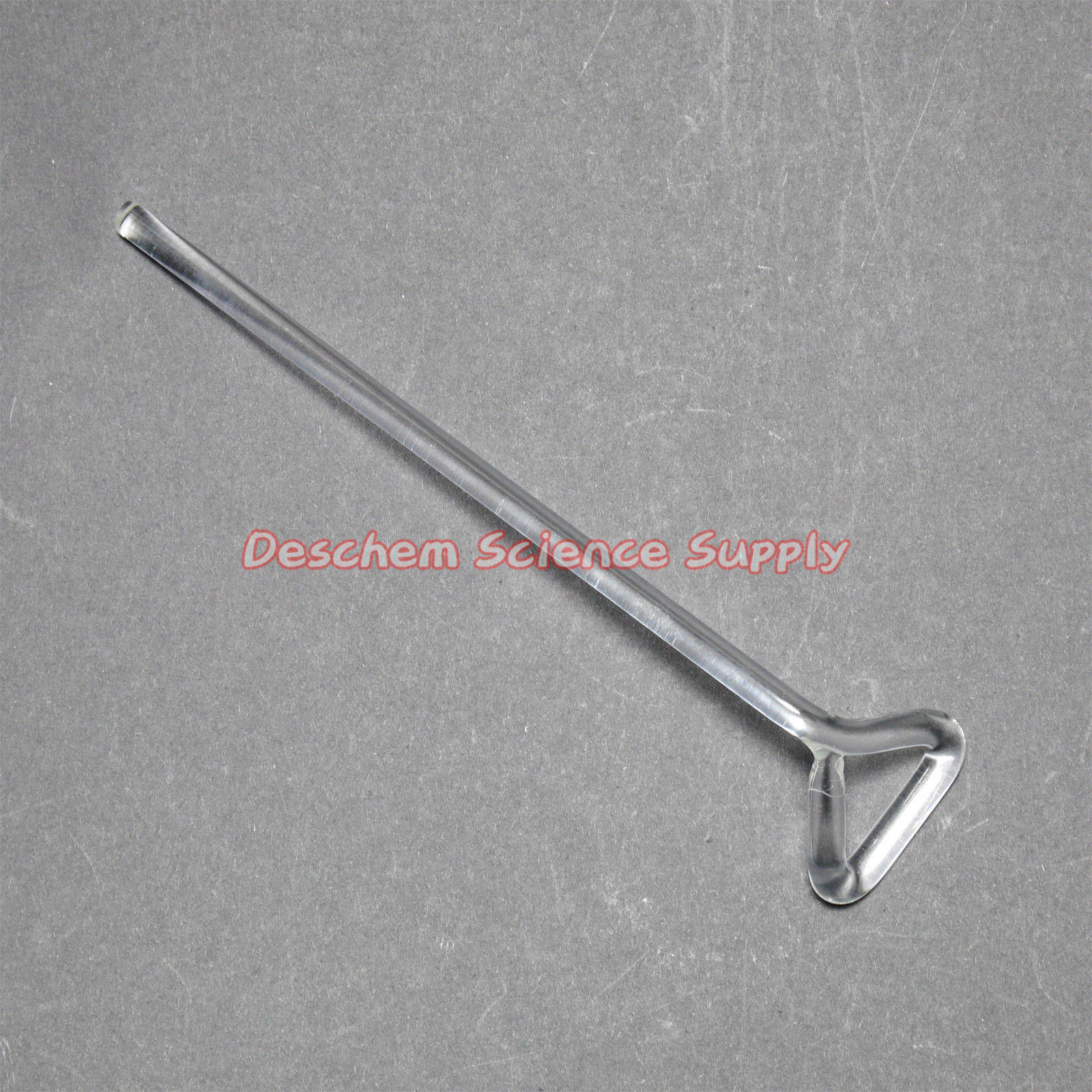 2 Stks Driehoek Glas Spatel, Lab Staaf, Totale Lengte Rond 165mm