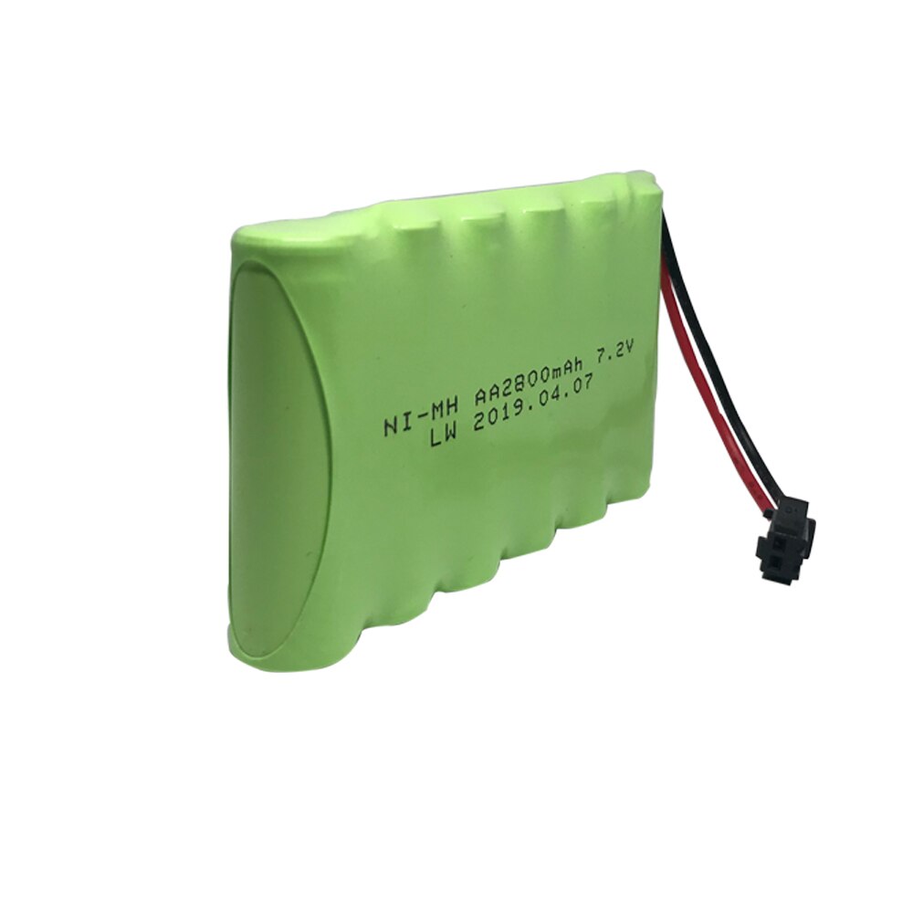 7,2 V 2800mah AA NI-MH Batterie SM Stecker mit ladegerät einstellen Hohe kapazität elektrische spielzeug batterie Fernbedienung Auto schiff roboter 7,2 v batterie