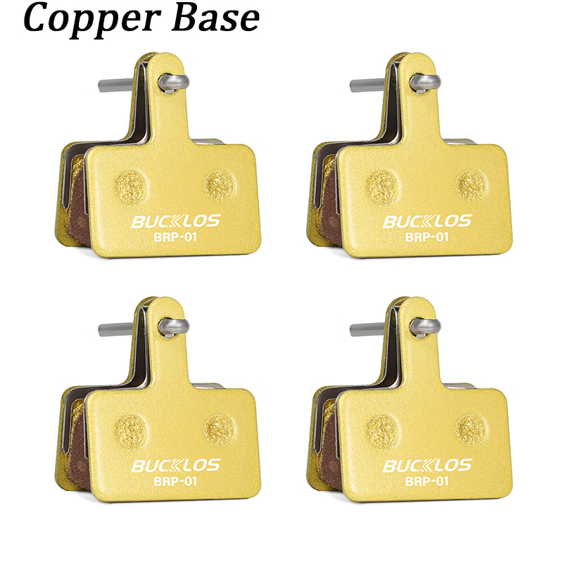 Pastillas de freno de bicicleta a base de cobre BUCKLOS, pastilla de freno de disco hidráulico de bicicleta resistente al desgaste, pastilla de freno de carretera Mtb para B01S B03S B05S MT200: Verde