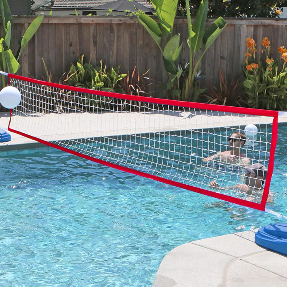 Zwembad Volleybal Net Vervanging Draagbare 15x3ft Volleybal Net voor Volwassen Water Spel Polyethyleen Entertainment Volleybal Net