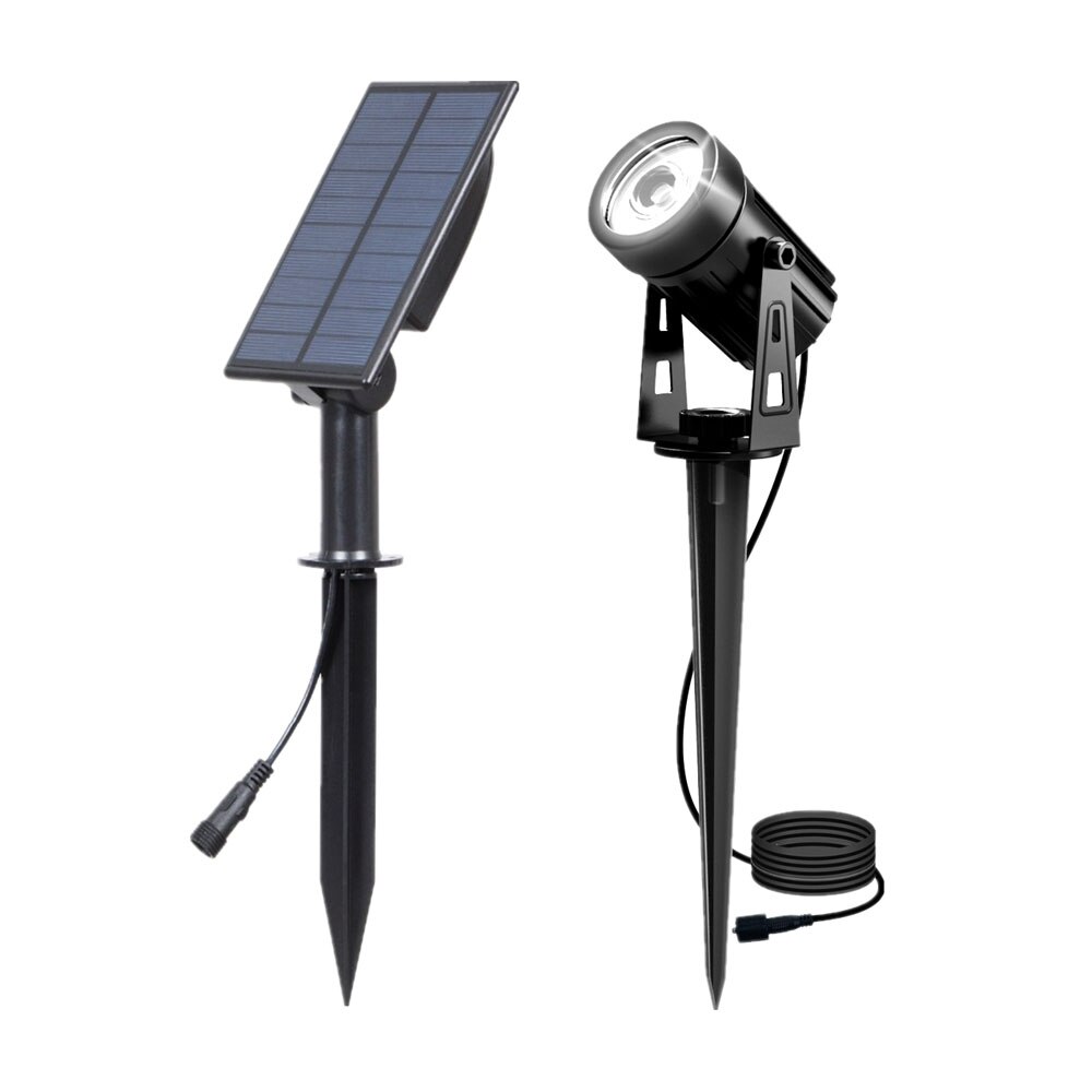 Spotlight op zonne-energie IP65 LED-licht op zonne-energie Buitenlandschap Tuin Boom Afzonderlijk lamp Aluminium antiroest zonnelamp: Goudgeel