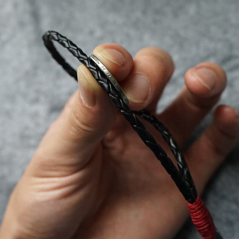 Vrouwen Lederen Armband Sleutelhanger Volnerfleer Hand-Gemaakt Sleutel String Anti-Verlies-Wear Vrouwen 'S Pols Mode