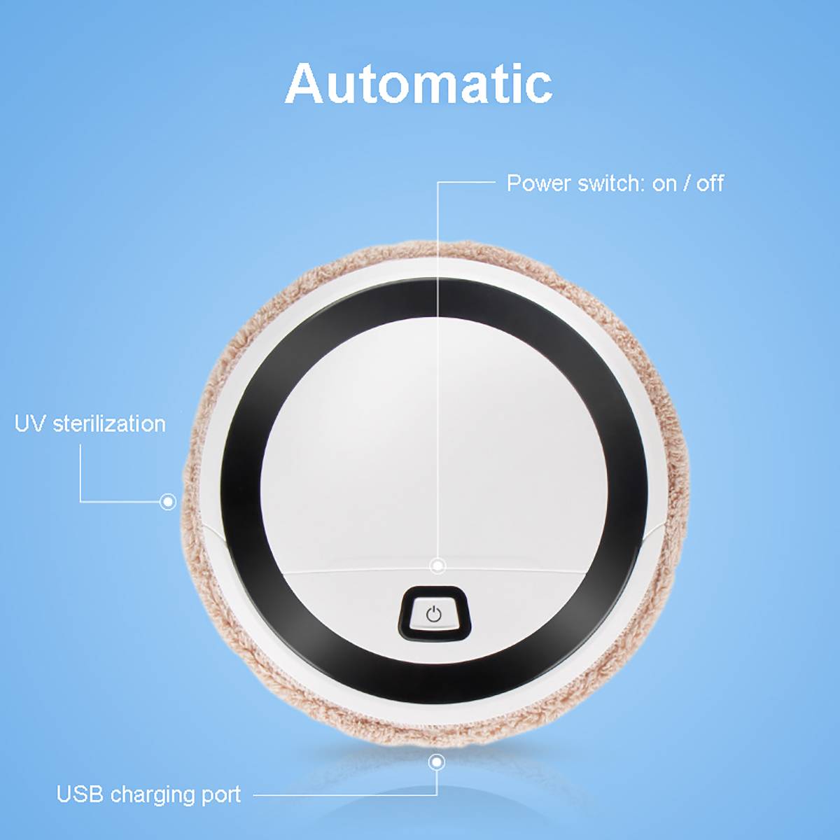 Auto Vacuum Cleaner Robot Cleaning Home Automatic Mop Dust Clean Sweep For Sweep&Wet Floors&Carpet