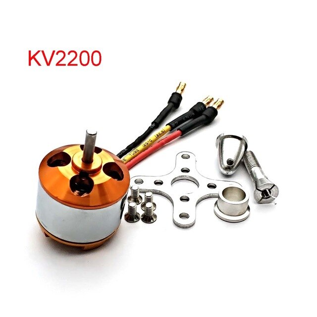 A2212 Brushless Motor 930KV 1000KV 1400KV 2200KV 2450KV For RC Aircraft Plane Multi-copter Brushless Outrunner Motor: KV2200