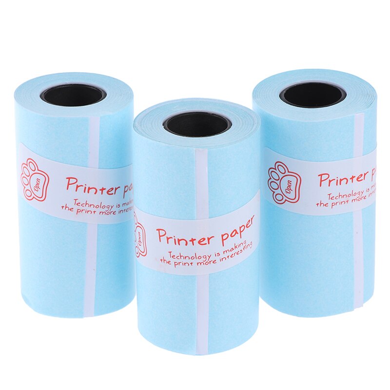 3 Rollen * Set Printable Sticker Papierrol Direct Thermisch Papier Zelfklevende 57*30Mm